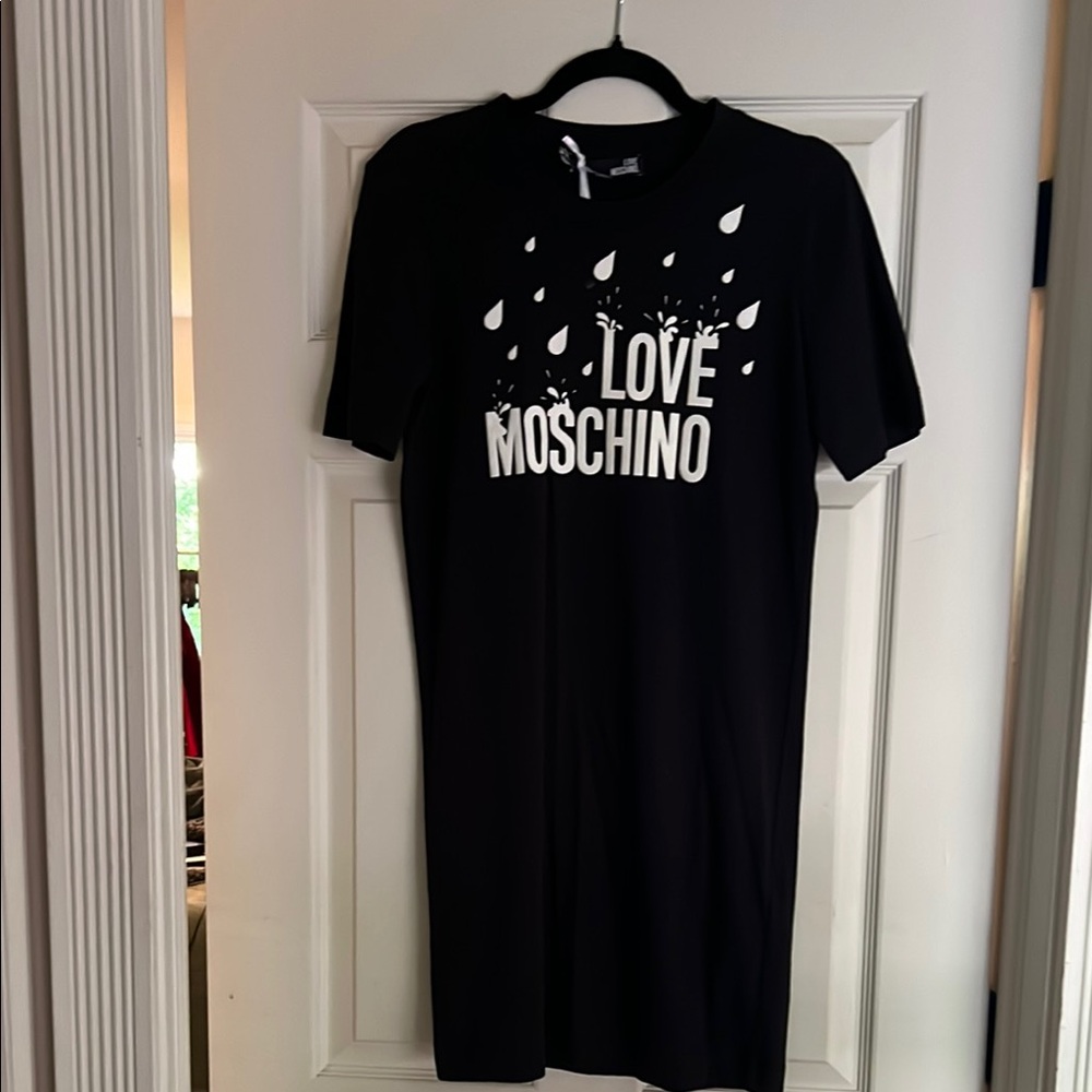 Love Moschino Black Graphic Dress